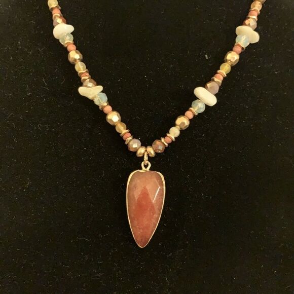 Red Jasper Pendant Necklace - Picture 3 of 7